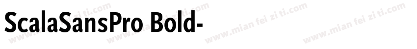 ScalaSansPro Bold字体转换